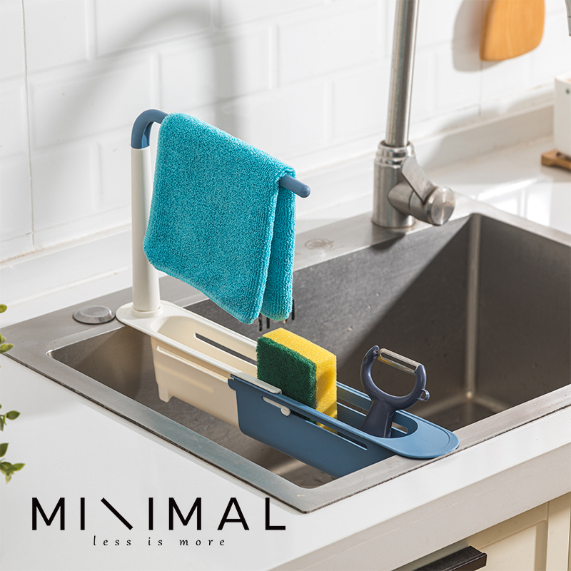 家用厨房水槽沥水架可伸缩收纳神器省空间多功能滤水置物架沥水篮