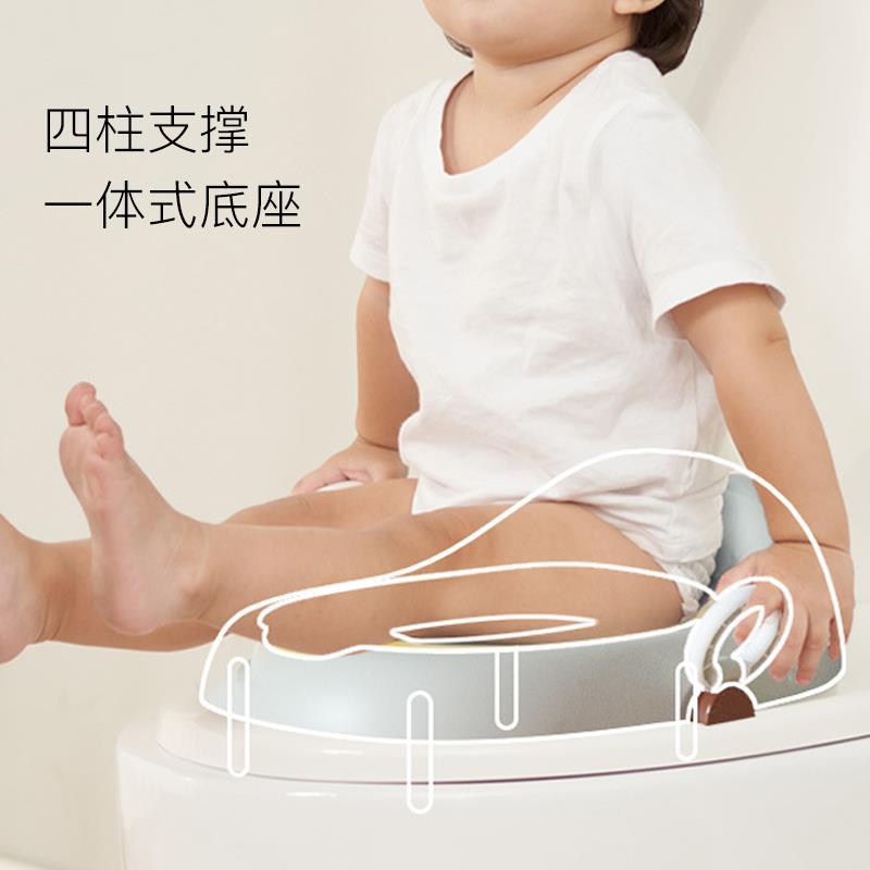 初构想儿童马桶宝宝坐便器婴儿多D功能男女尿便盆厕所脚凳三合一