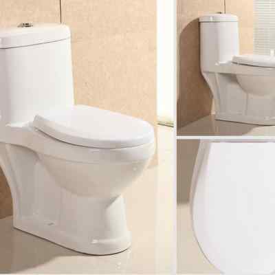 普通坐便椅家用中小型卫生缓冲抽水马桶厕所简约排水儿童老大口径