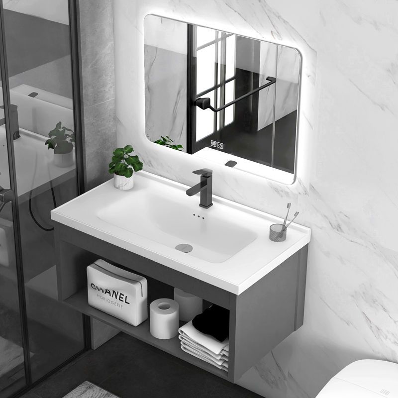 。德国进口新款洗脸盆柜组合一体陶瓷挂墙式卫生间浴室柜小户型洗