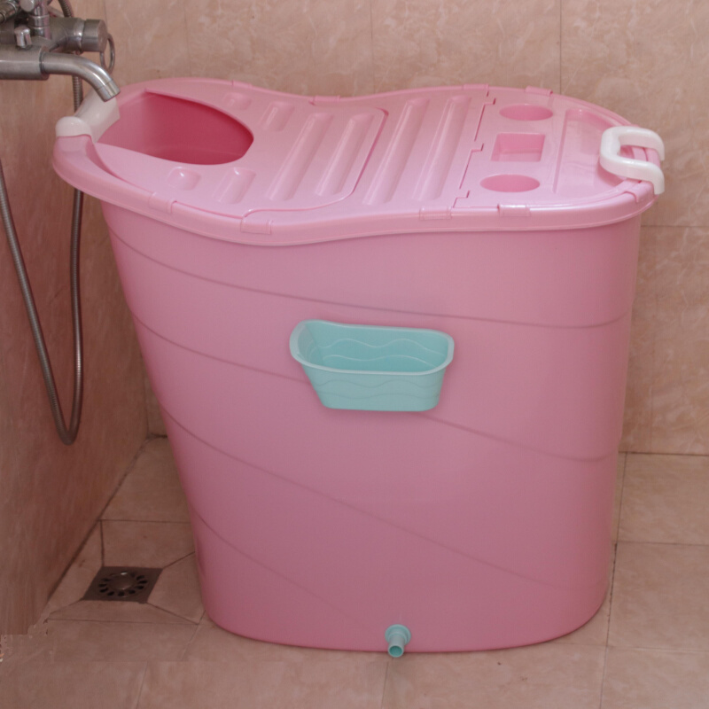 泡澡桶成人折叠大人洗澡桶浴缸家用塑料全身儿童大号浴盆浴桶可坐