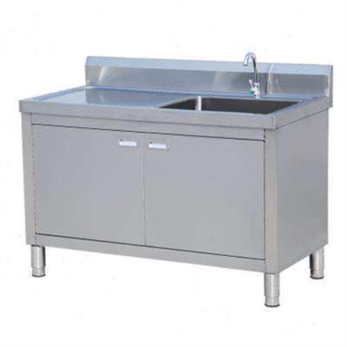 平台单槽带水槽菜洗菜盆不锈钢橱柜阳台柜洗衣池厨房洗柜一体式z.