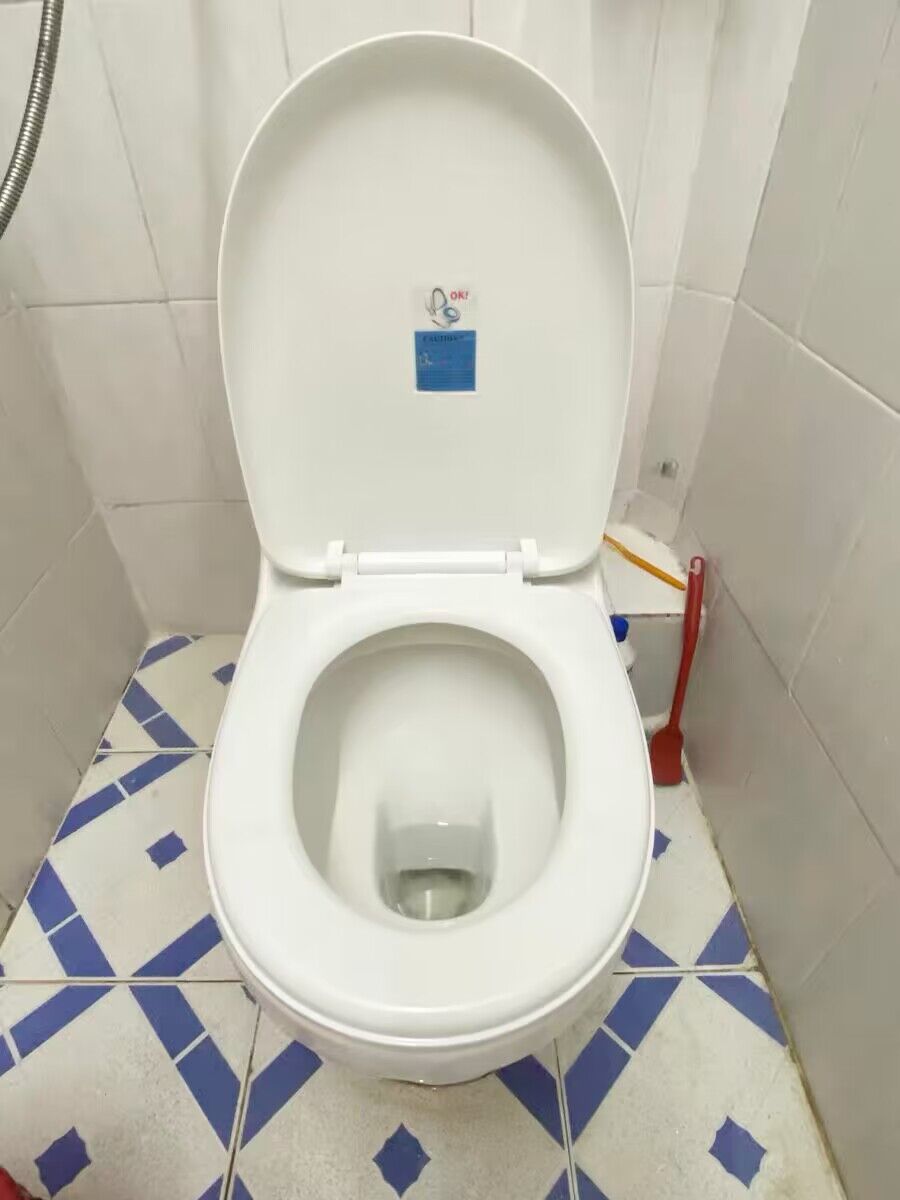 缓降型老式厕所配件通用盖板加厚UV型家用马桶盖坐便盖子座便器圈