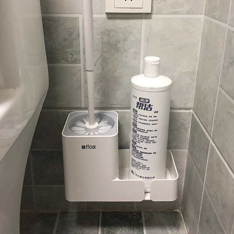 马桶刷置物架壁挂式架子洗手间厕所浴室卫生间收纳神器免打孔刷子