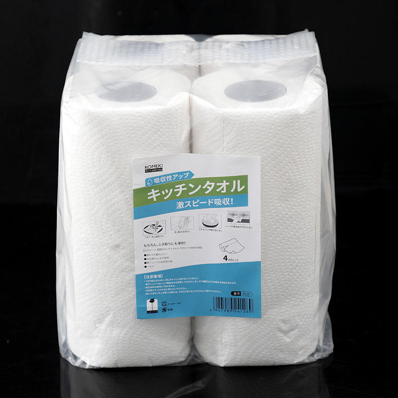 巾-日本141.油污擦纸厨卫清洁纸巾卷纸厨房纸4卷装