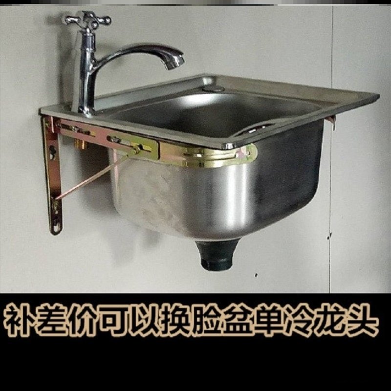 厨房水槽不锈钢槽加厚单盆小洗菜水池多尺寸大小单槽套餐包邮