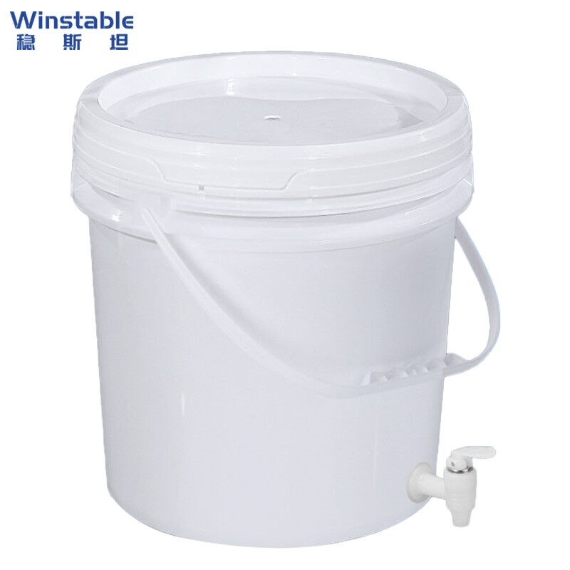 稳斯坦W5888塑料带龙头储水桶多功能手提式开口桶存水洗手桶开关