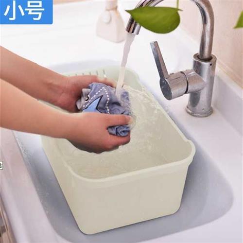 长方形加厚塑料盆洗脸盆洗碗厨房洗菜水槽水池专用洗衣盆加深耐用