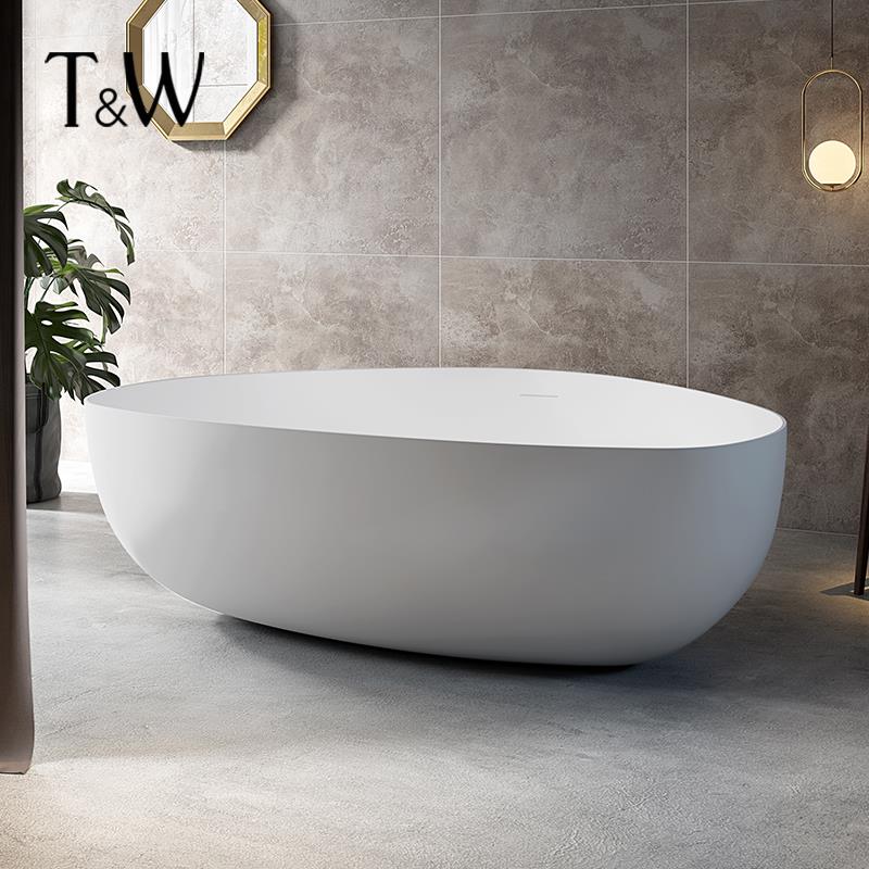 TW异形亚克力浴缸家用独立式轻奢创意个性大容量圆形浴盆