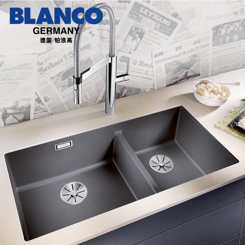 BLANCO 480/320-UE石英石水槽厨房洗菜盆花岗岩家双槽