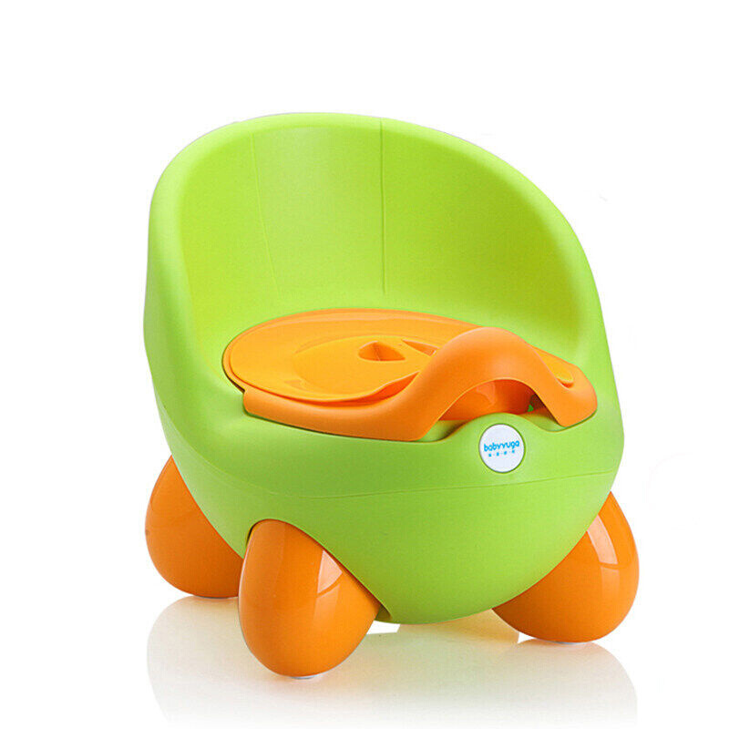 多功能新B款坐便器Q儿童座便器宝宝如厕婴儿小马桶凳子，绿色标配