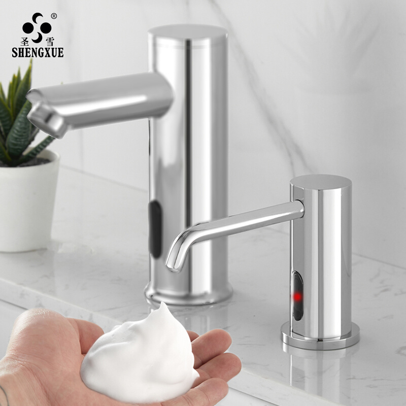 智能感应皂液器台盆水龙头式卫生间洗手台泡沫洗手液机商用洗洁精