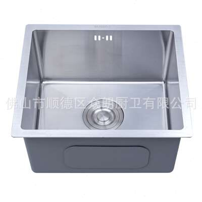304不锈钢台下小单槽加厚边厨房洗菜盆手工盆单盆A4035