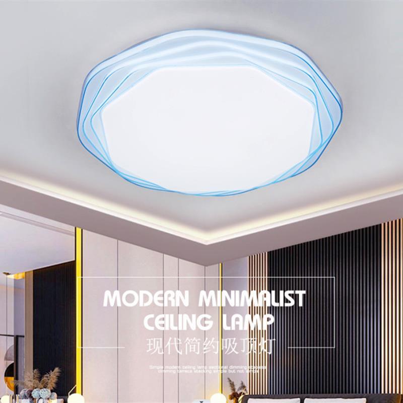 LED天花卧室灯吸顶灯简约现代超亮家用圆形房间客厅厨房玄关灯具