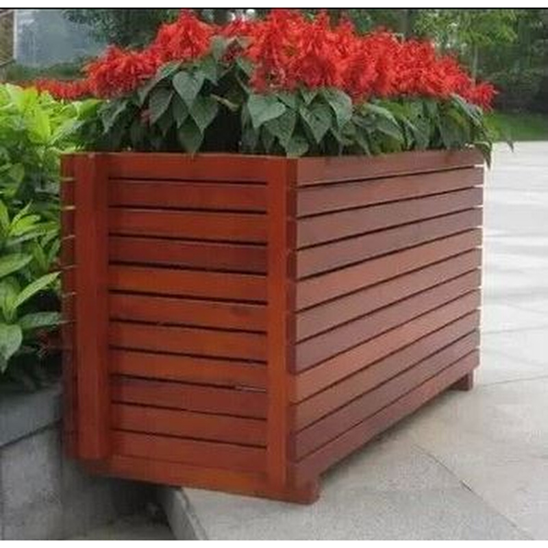 花架阳台碳化种植长方形景种植箱支持定盆制台花园盆阳花箱户外~