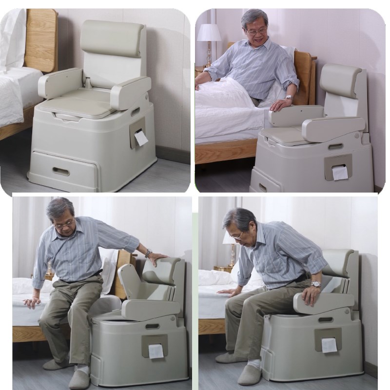 可移动老人马桶孕妇坐便器便携便盆尿桶残疾病成人室内坐便椅家用