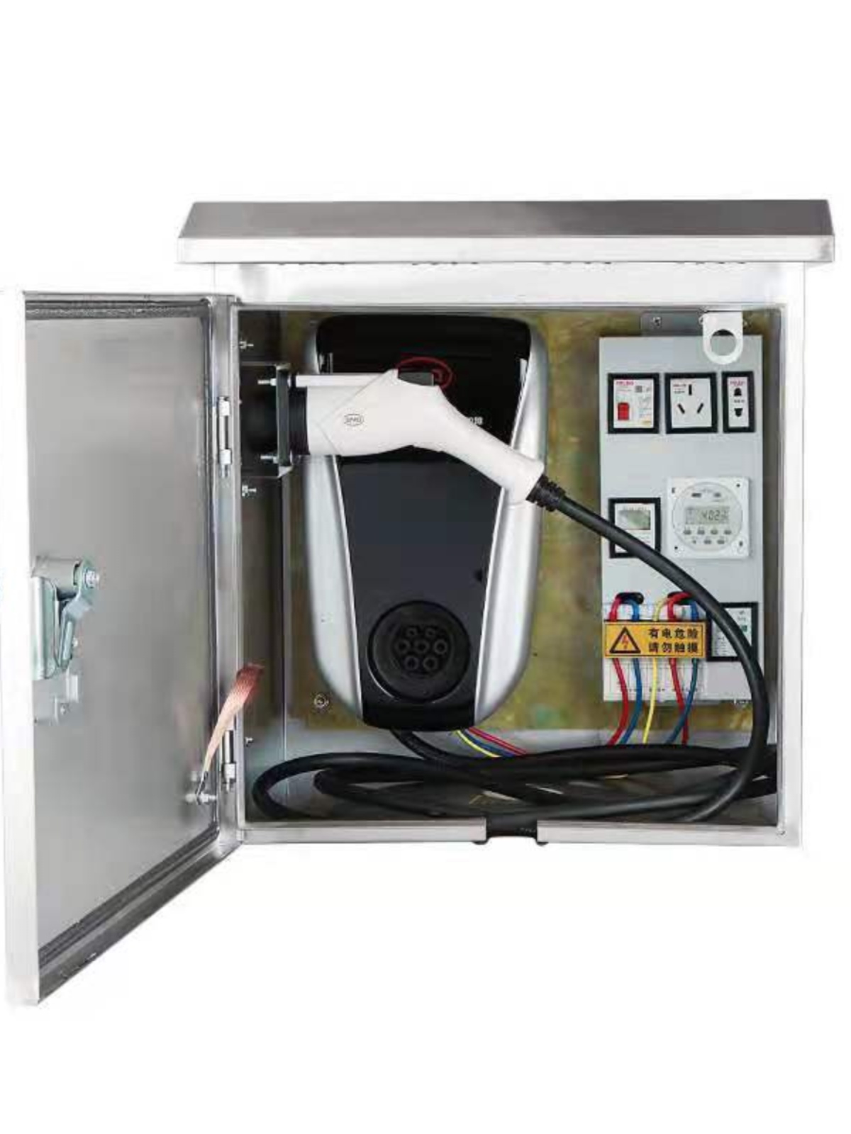 定制新能源充电桩保护箱比亚迪秦唐室推荐防水立柱汽车充电箱子不