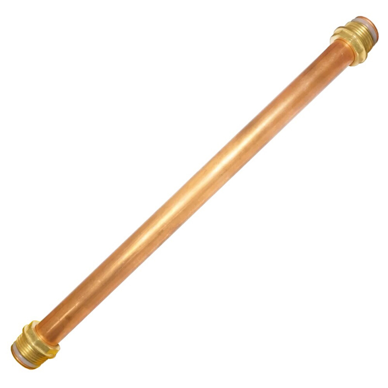 真铜管延长管4分加长两头双外丝无缝管水管对接加长管配件