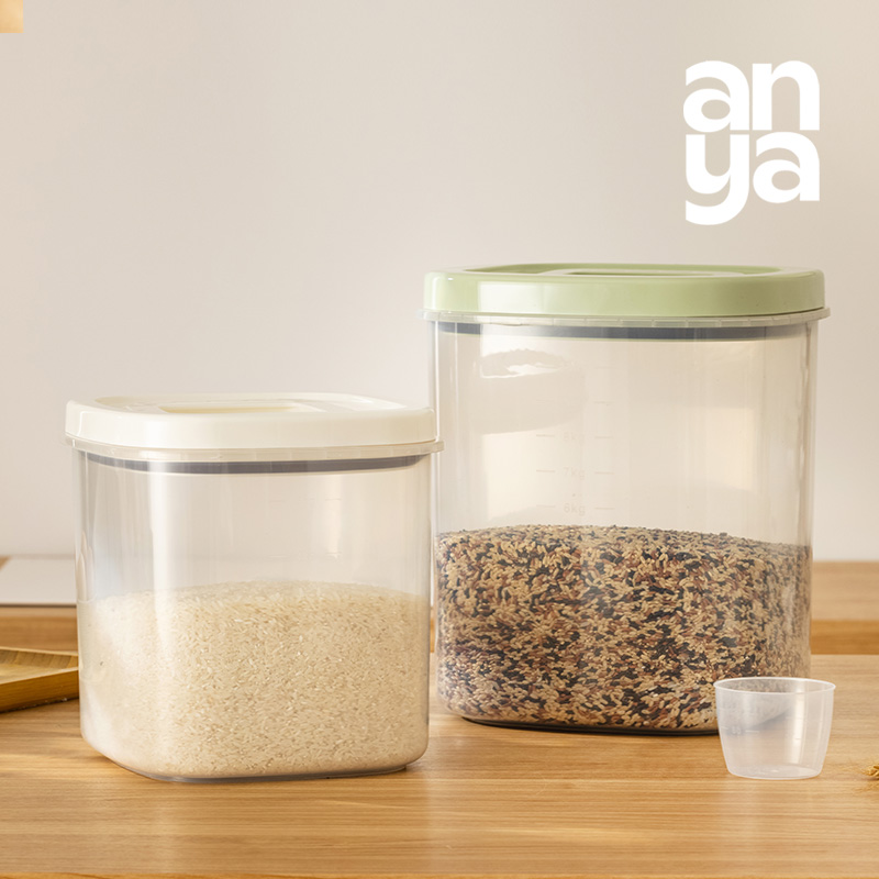 安雅米桶家用防虫防潮密封米缸面粉储存罐带盖米桶厨房杂粮储粮桶