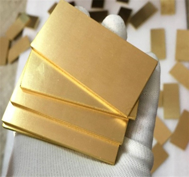 H59H62国标黄铜板 实心铜块 黄铜排扁条 光面薄板 机加厚板可零切