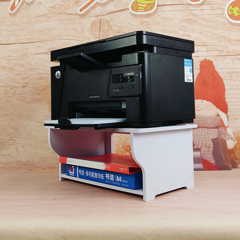 创意放针式打印机的置物架办公桌桌面可移动小型双多层收纳架架子