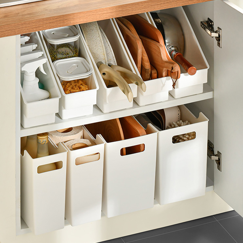 厨房橱柜内锅具厨具斜口直角收纳盒整理筐下水槽分层置物架家用