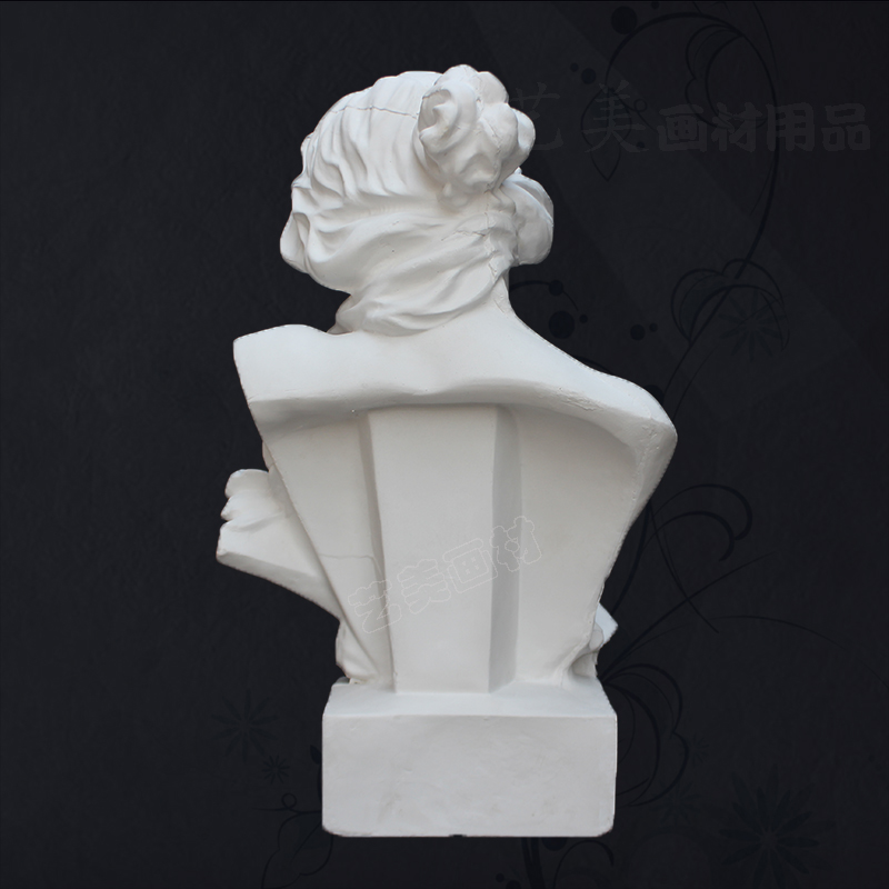 石膏像小琴女高48cm人物素描装饰雕塑摆欧式摆件大号雕像美术教具