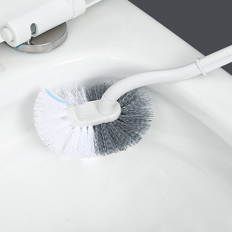 长柄马桶刷家用塑料可弯曲卫生间多功能无死角软毛厕所清洁刷