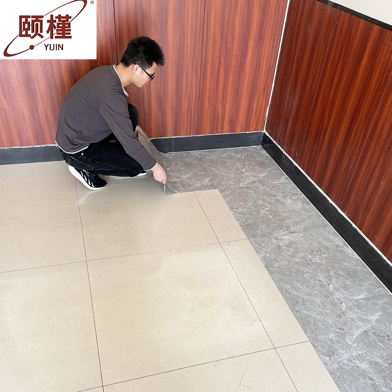 地板贴自粘pvc石塑地板革防水商用地砖贴纸ins网红加厚自贴地板胶