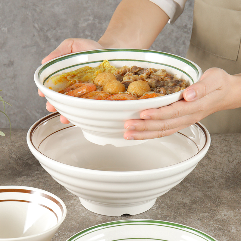 密胺餐具拉面碗商用创意斗笠碗仿瓷塑料牛肉面汤碗粉碗麻辣烫大碗