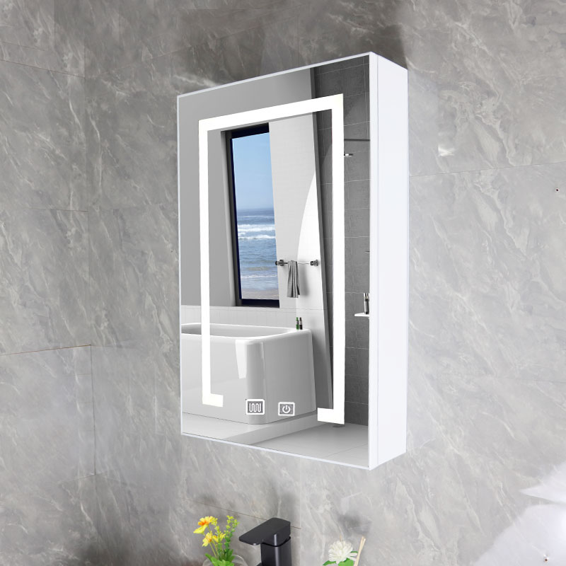 定制加深镜柜浴室智能40小户型单独卫生间置物柜厕所除雾带灯吊柜