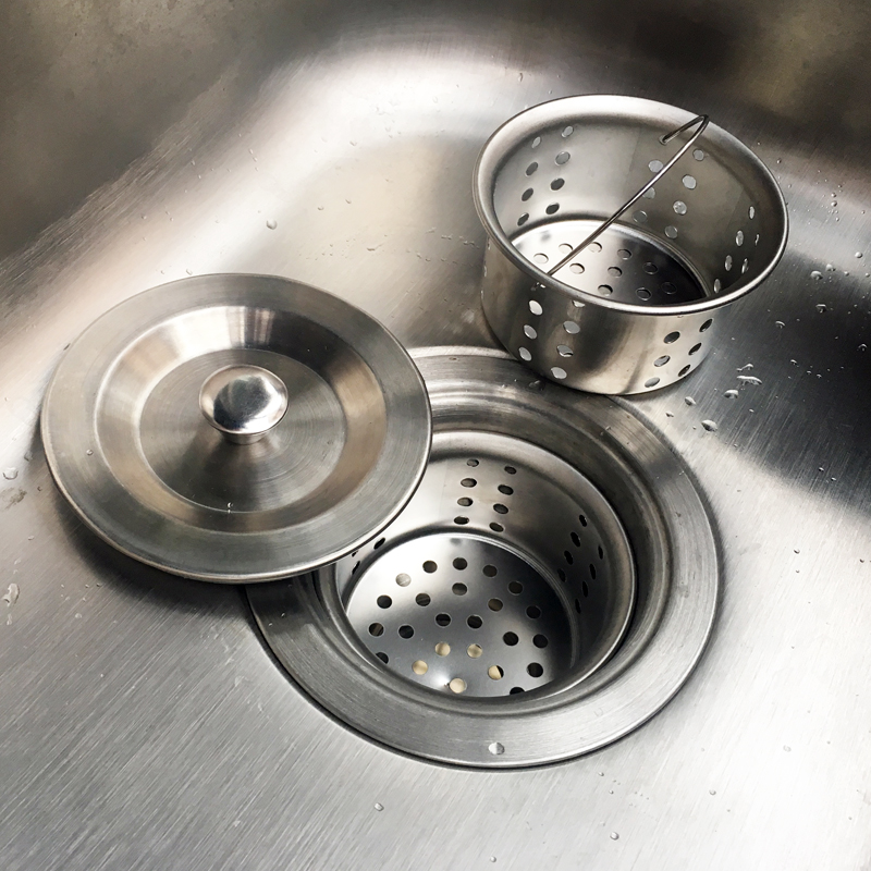 塞盖子漏斗洗碗水槽过滤网水槽厨房洗菜盆提笼不锈钢垃圾子水池