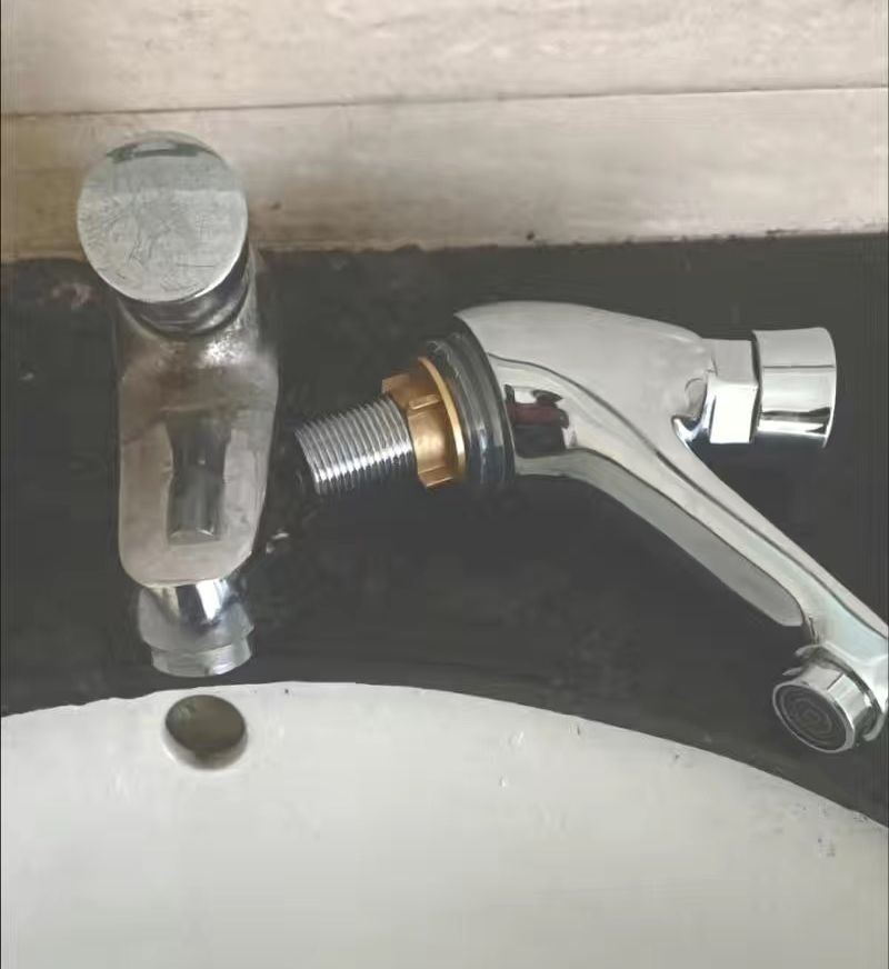 全铜卫生间洗手池单冷按压式延时自闭式冷热水龙头公共厕所按键式