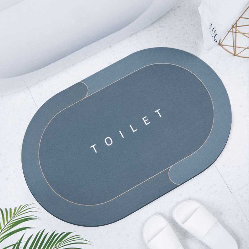 硅藻泥软垫吸水垫卫生间门口地垫硅藻土防滑浴室脚垫厕所卫浴地毯