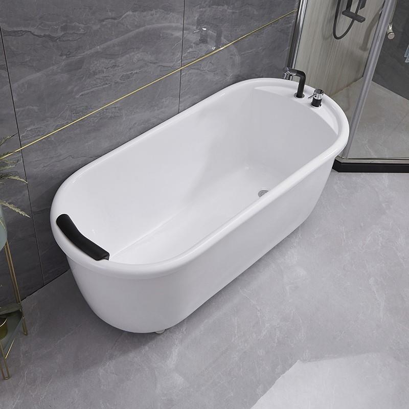 家用浴缸独立式日式双层保温小户型水疗加厚免安装成人亚克力浴盆