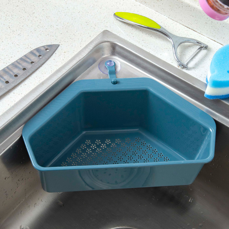 厨房洗碗槽水槽置物架三角沥水篮收纳洗碗池洗菜盆水池沥水架神器