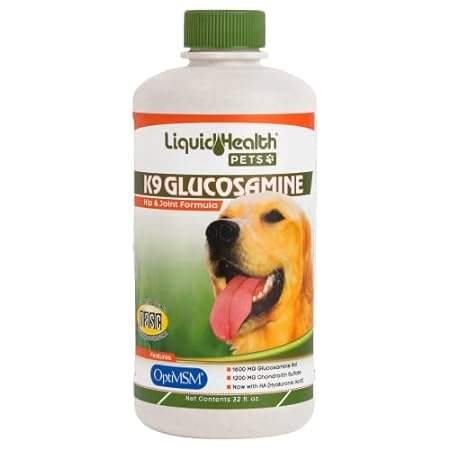 LIQUIDHEALTH 32 Oz K9 Liquid Glucosamine for Dogs， Puppie