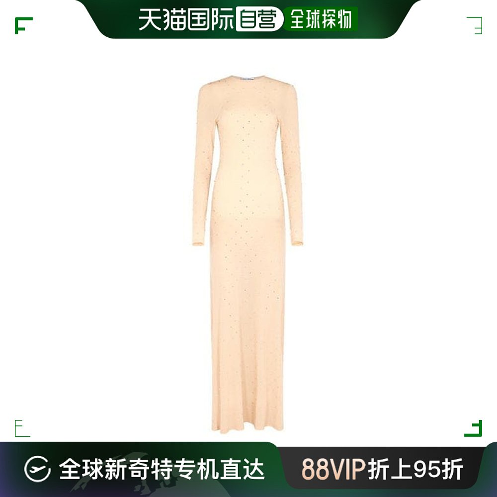 香港直邮潮奢 Rabanne 女士 人造钻石长款连衣裙