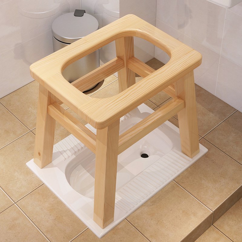 坐便器马桶椅家用实木孕妇老年人成人简易便凳厕所卫生间蹲坑神器