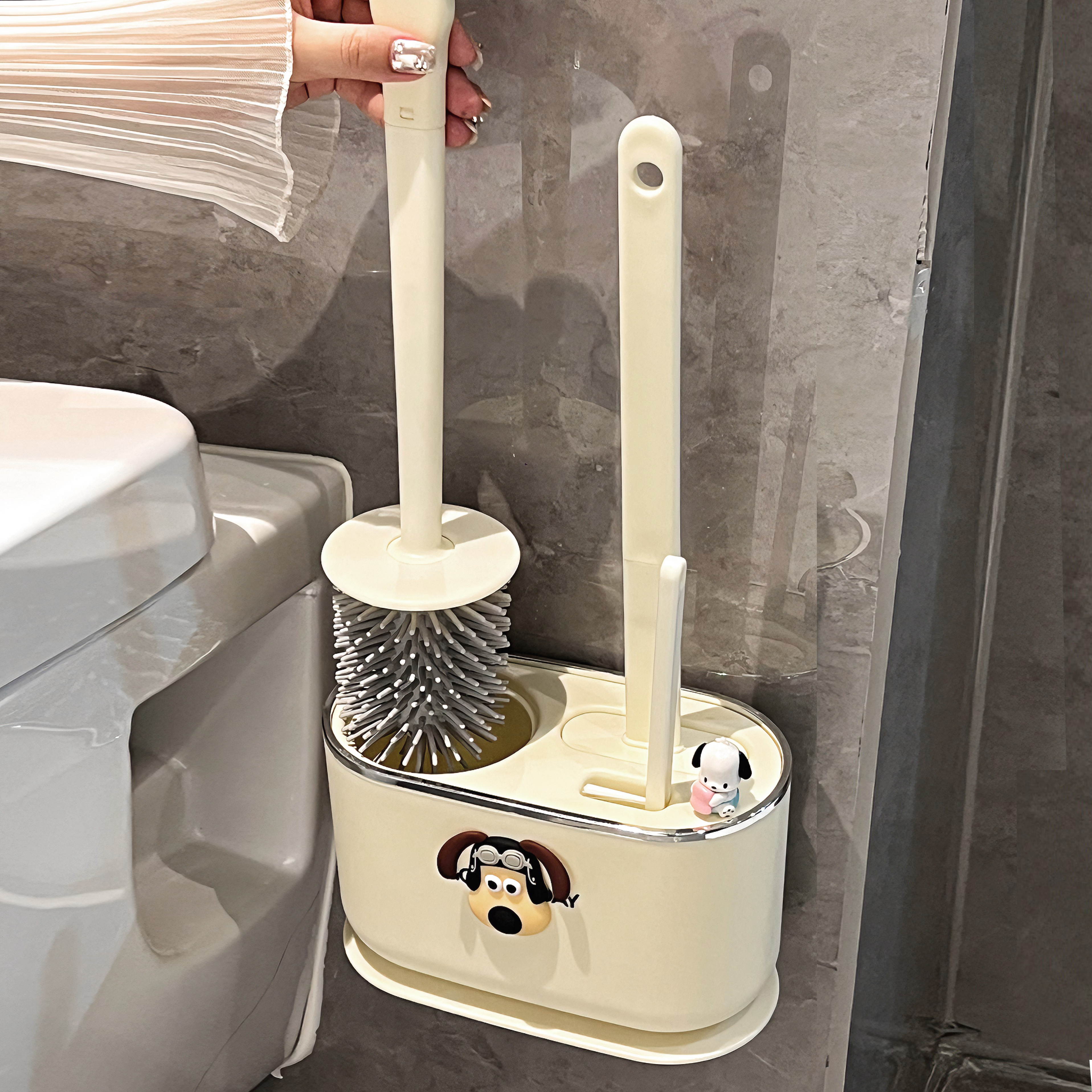 马桶刷家用无死角卫生间2023新款清洁刷子壁挂式浴室厕所洁厕神器