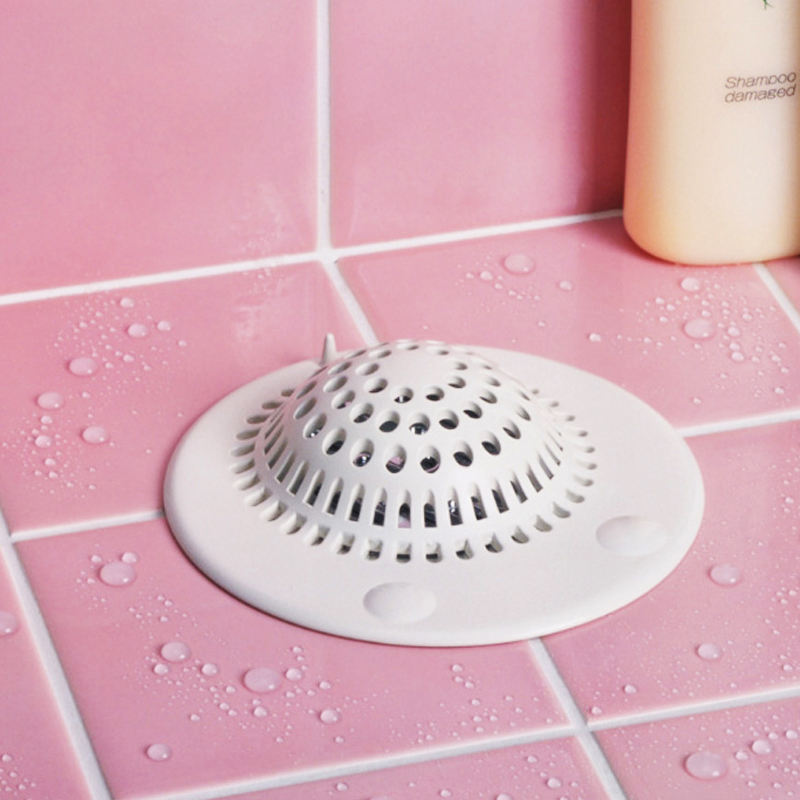 日本浴室头发过滤网卫生间地漏盖防毛发洗脸盆下水道水槽防堵神器