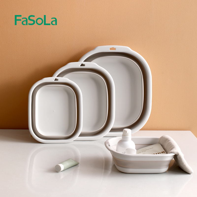 FaSoLa可折叠脸盆家用学生宿舍洗衣盆产妇专用便携式旅行洗脸盆子