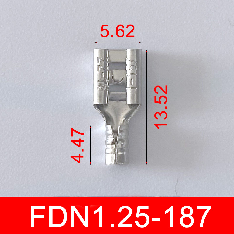 FDN125187母头48插簧接插件裸端子插拔式铜冷压黄铜接线端子