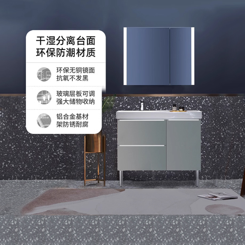 科勒浴室柜一体盆双盆台盆简约多尺寸家用洗脸盆玲纳2.0系列23784
