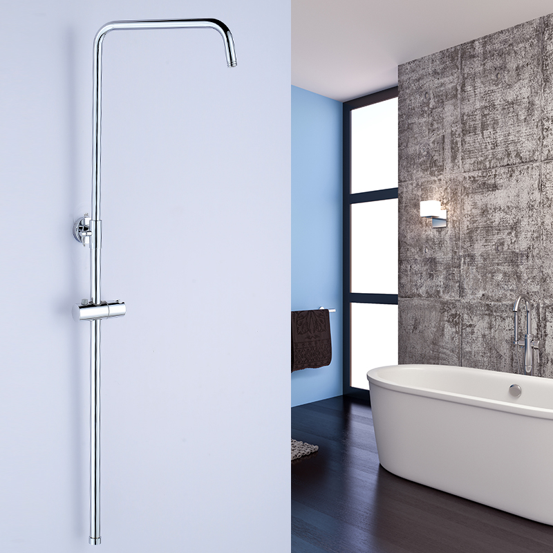 加厚全铜淋浴花洒升降杆套装不锈钢升降支架浴室淋浴管转换器配件
