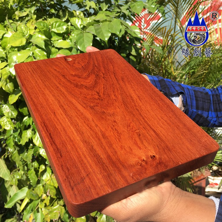 红木菜板缅甸花梨长方形加厚原木料家用烘焙面砧板实木质茶托板子