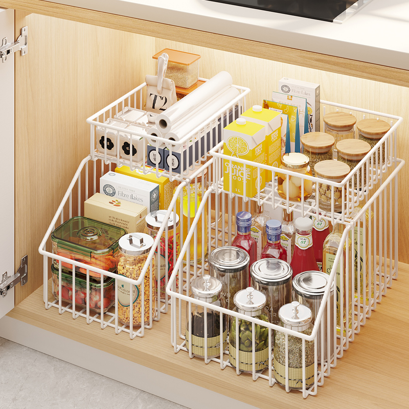 厨房下水槽分层台盆橱柜子置物家用调料整理架子卫生间用品收纳