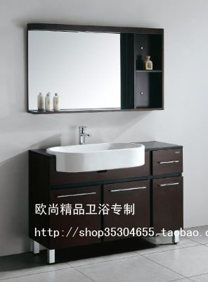 欧式美式橡木浴室柜组合洗脸盆柜洗手盆柜卫浴柜台盆柜立柜TX588