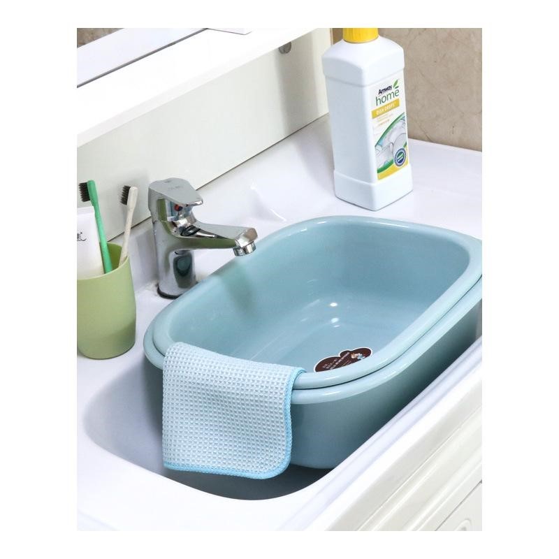 现货速发水槽塑料盆小号创意洗碗长方形方盆厨房泡脚椭圆形洗脸盆