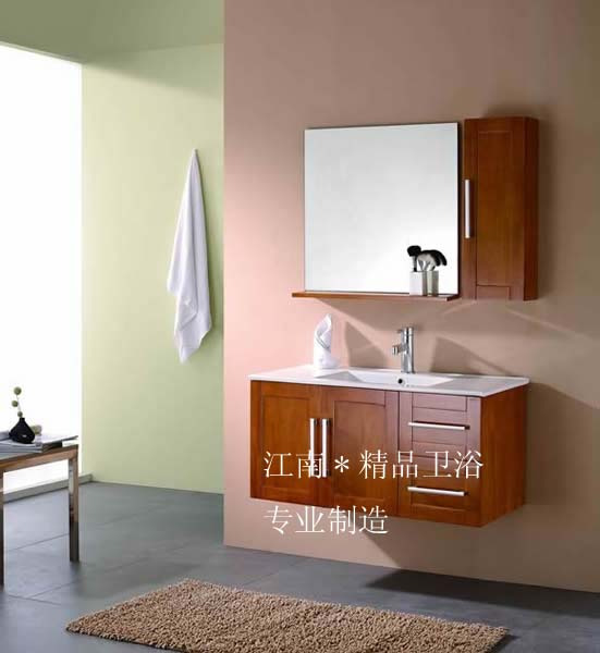 欧式美式a橡木浴室柜组合实木卫浴柜洗脸盆柜组合洗手盆组合XM829